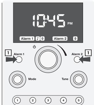 BOSTON ACOUSTICS HORIZON DUO - Programar una alarma - 1