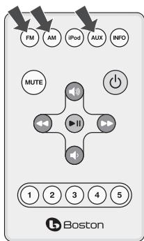 BOSTON ACOUSTICS HORIZON DUO - Using the Remote Control - 2