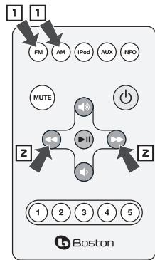 BOSTON ACOUSTICS HORIZON DUO - Using the Remote Control - 2