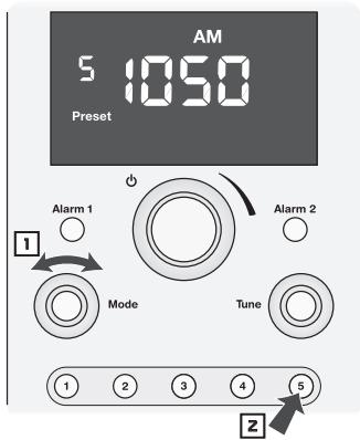 BOSTON ACOUSTICS HORIZON DUO-I - Selecciónar una emisora memorizada - 1