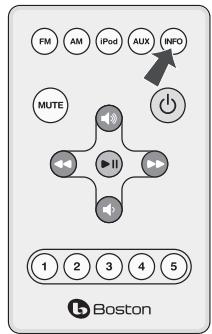 BOSTON ACOUSTICS HORIZON DUO-I - Benutzung der Fernbedienung - 2