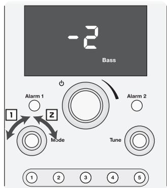 BOSTON ACOUSTICS HORIZON DUO-I - Einstellen von Bass und Höhen - 1