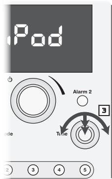 BOSTON ACOUSTICS HORIZON DUO-I PLUS - Bedienung des iPod mit Hilfer der Regler ander Vorderseite des Geräts - 2