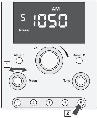 BOSTON ACOUSTICS HORIZON DUO-I PLUS - Selecciónar una emisora memorizada - 1
