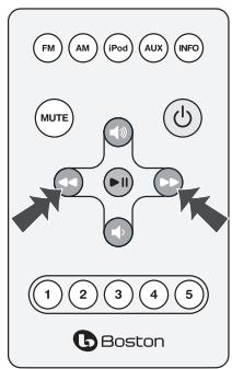 BOSTON ACOUSTICS HORIZON DUO-I PLUS - Benutzung der Fernbedienung - 2