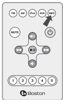 BOSTON ACOUSTICS HORIZON DUO-I PLUS - Usando el control remoto - 2