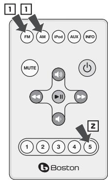 BOSTON ACOUSTICS HORIZON DUO-I PLUS - Selezionare una stazione radio preselezionata - 2