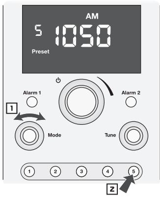BOSTON ACOUSTICS HORIZON DUO-I PLUS - Selezionare una stazione radio preselezionata - 1