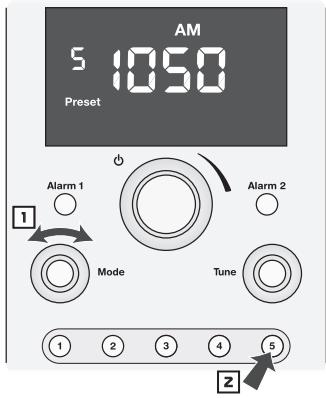 BOSTON ACOUSTICS HORIZON DUO-I PLUS - Auswahlen einer Speicherstation - 1