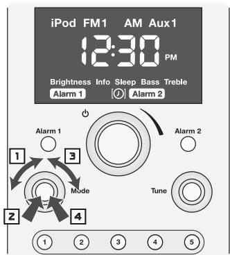 BOSTON ACOUSTICS HORIZON DUO-I PLUS - Setting the Clock - 1