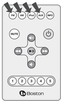 BOSTON ACOUSTICS HORIZON DUO-I PLUS - Utilisation des commandes du panneau avant - 2
