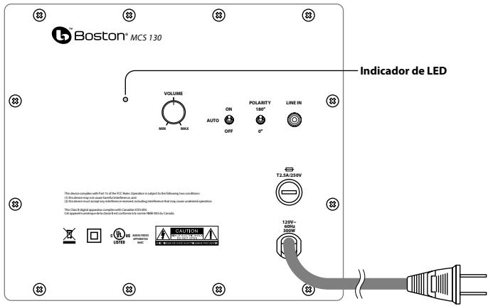 BOSTON ACOUSTICS MCS 130 - Control de Polaridad - 1