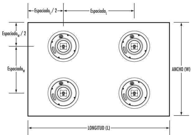 BOSTON ACOUSTICS PRI665CV - Espaciado de los parlantes - 1