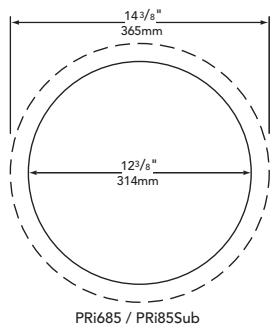 BOSTON ACOUSTICS PRI685CV - Ubicaciones para la instalación de los parlantes - 2