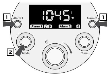BOSTON ACOUSTICS SOLO - Para programar una alarma - 1