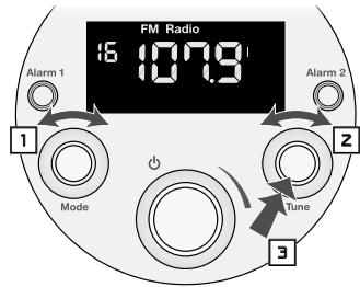 BOSTON ACOUSTICS SOLO II - Para almacenar una emisora en la memoria ("Preset") - 1