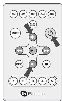 BOSTON ACOUSTICS TRIO - Réglage du volume - 2