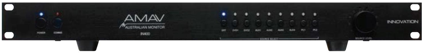 AUSTRALIAN MONITOR IN400 - Amplificateur à découvert pour l'audiovisuel - 1