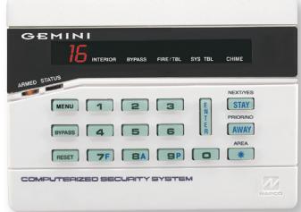 NAPCO P 1632 - Compatible avec ces claviers Gemini standard - 2