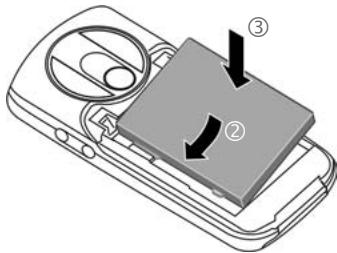 BENQ-SIEMENS M81 - Insérer la carte sim/batterie - 2