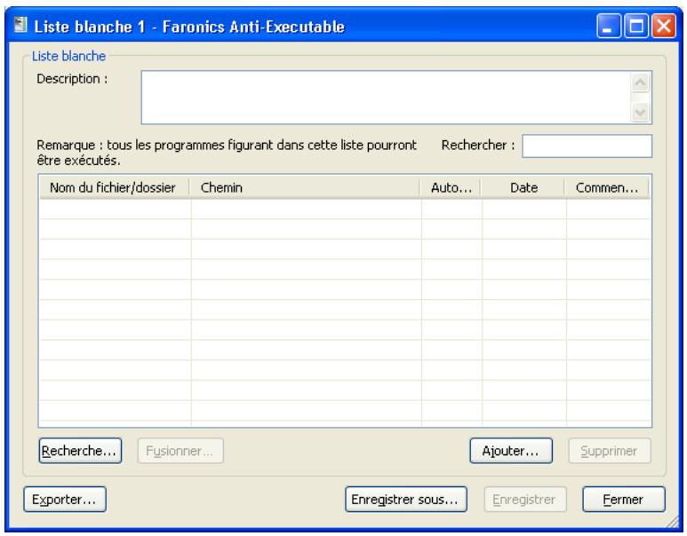 FARONICS ANTI-EXECUTABLE ENTERPRISE - Création d'une Liste blanche - 2