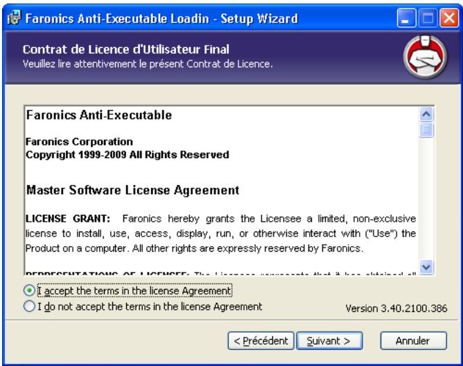 FARONICS ANTI-EXECUTABLE ENTERPRISE - Présentation de l'installation - 3