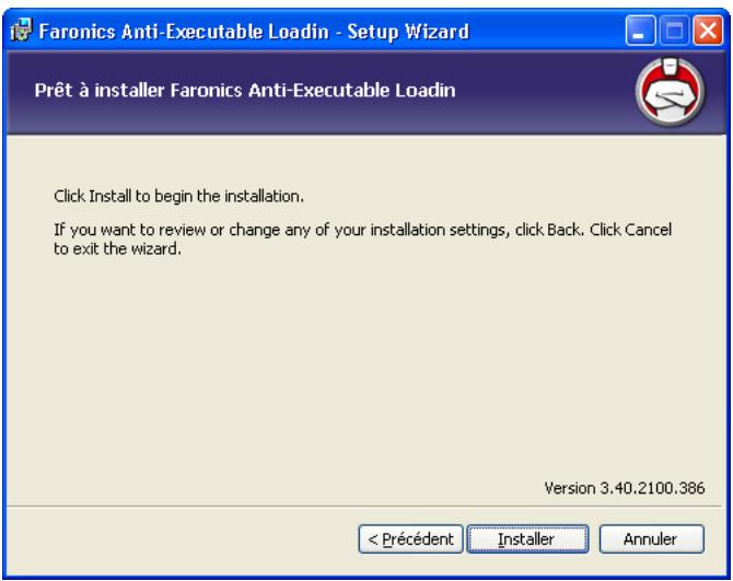 FARONICS ANTI-EXECUTABLE ENTERPRISE - Présentation de l'installation - 5