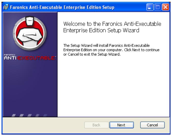FARONICS ANTI-EXECUTABLE ENTERPRISE - Déinstallation sur un poste de travail avec l'assistant de déinstallation - 2