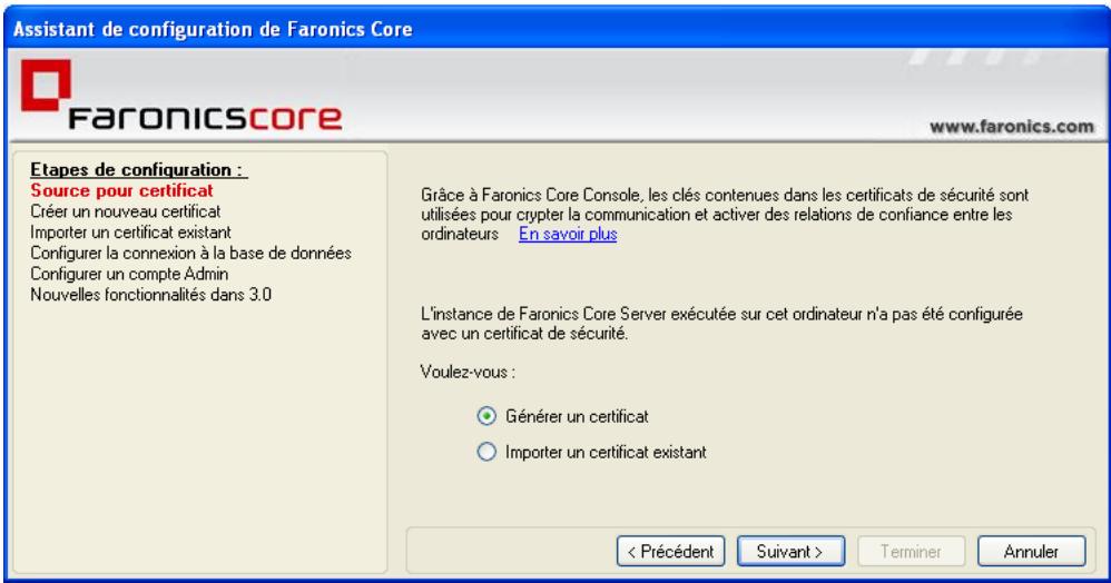 FARONICS CORE - Étapes de configuration de l'assistant de configuration - 2
