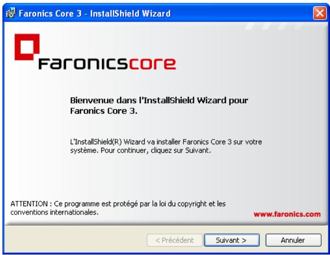 FARONICS CORE - Installation de Faronics Core - 1