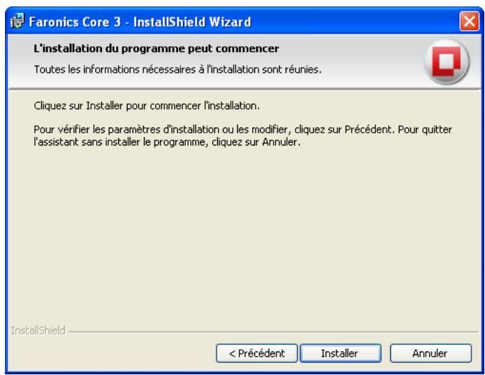 FARONICS CORE - Installation de Faronics Core - 5