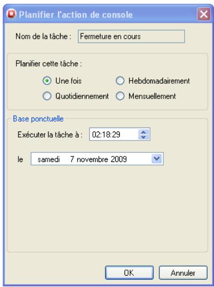 FARONICS CORE - Planification d'une action - 1
