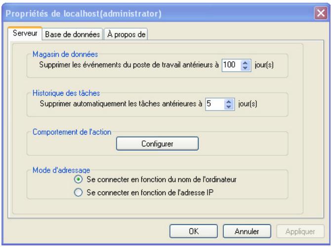 FARONICS CORE - Configurer le comportement de l'action - 1