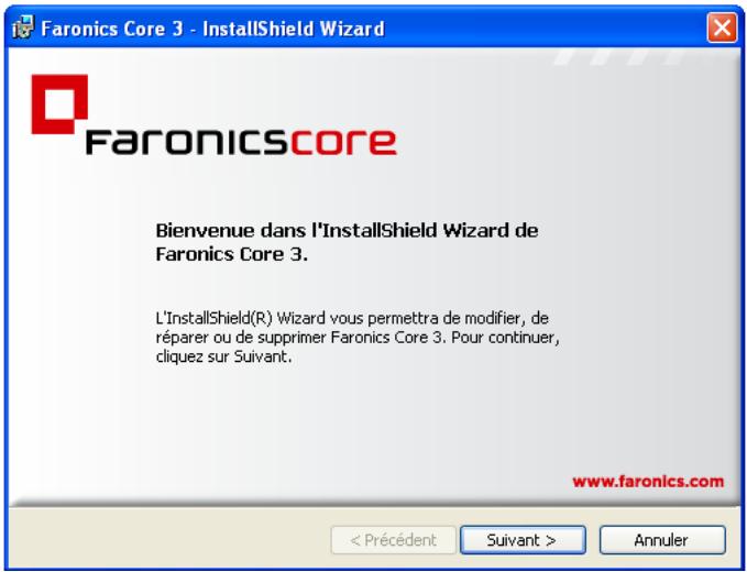 FARONICS CORE - Déinstallation de Core Console (y compris de la base de données) - 1