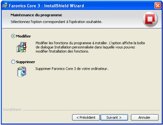 FARONICS CORE - Déinstallation de Core Console (y compris de la base de données) - 2
