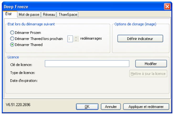 FARONICS DEEP FREEZE ENTERPRISE - Etat lors du demarrage suivant - 1