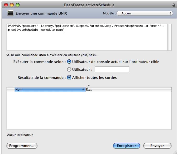 FARONICS DEEP FREEZE MAC - Utilisation et modification des tâches - 1