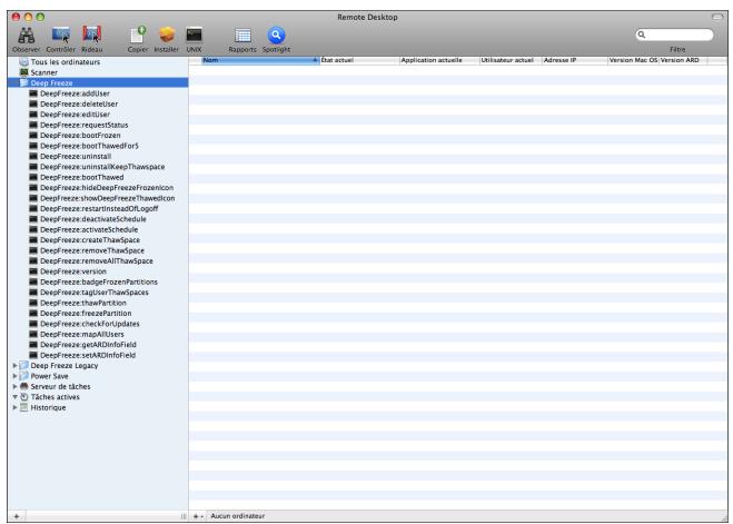 FARONICS DEEP FREEZE MAC - Annexe II : Intégration Apple Remote Desktop v.3.0 - 1