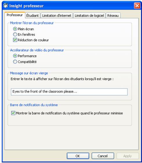 FARONICS INSIGHT - Définition des options Insight - 1