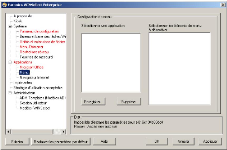 FARONICS WINSELECT ENTERPRISE - Menu - 1