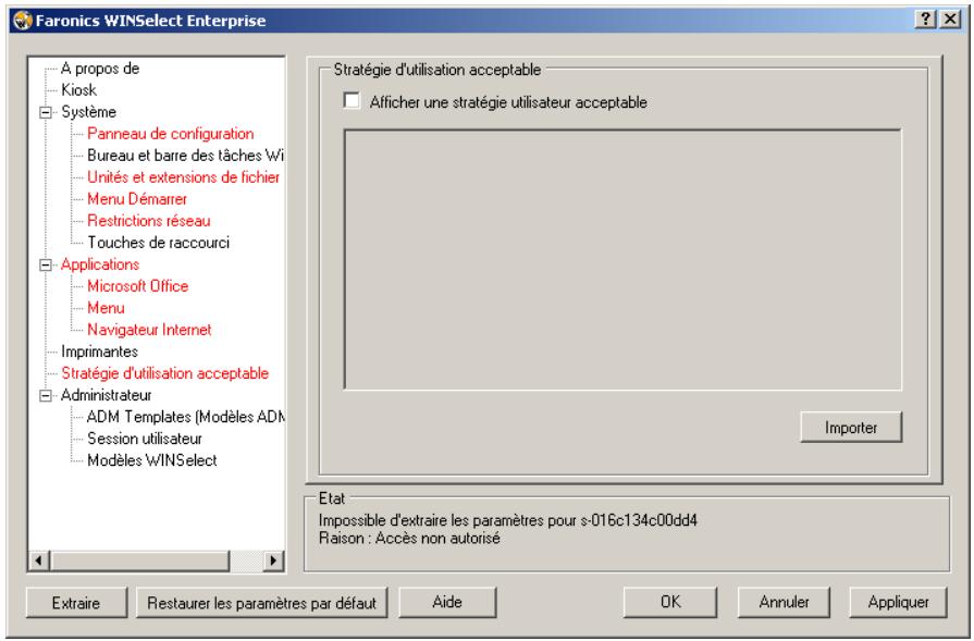 FARONICS WINSELECT ENTERPRISE - Stratégie utiliser acceptable - 1