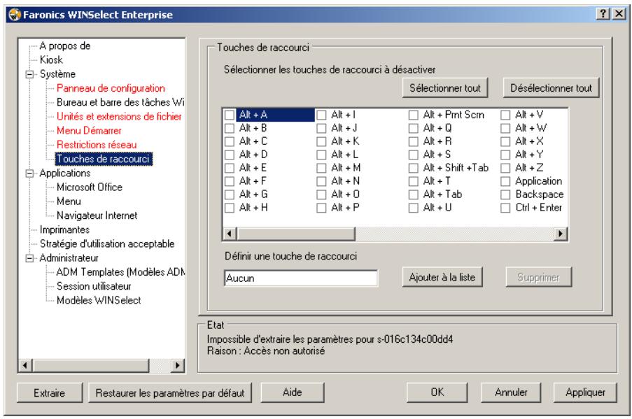 FARONICS WINSELECT ENTERPRISE - Touches de raccourci - 1