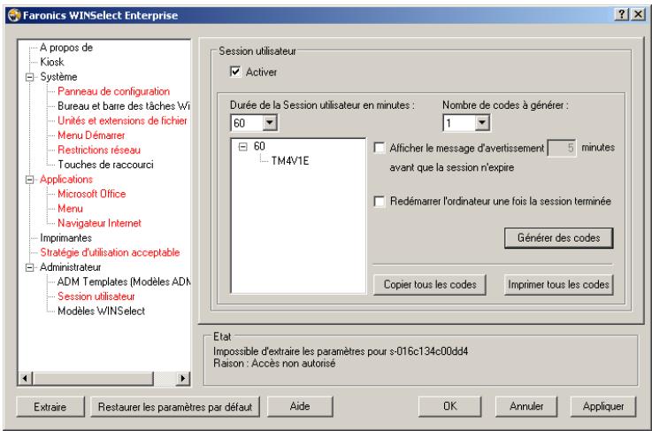 FARONICS WINSELECT ENTERPRISE - Session utilisateur - 1
