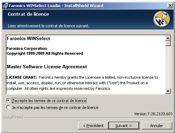 FARONICS WINSELECT ENTERPRISE - Lisez et acceptez l'accord de licence. - 2