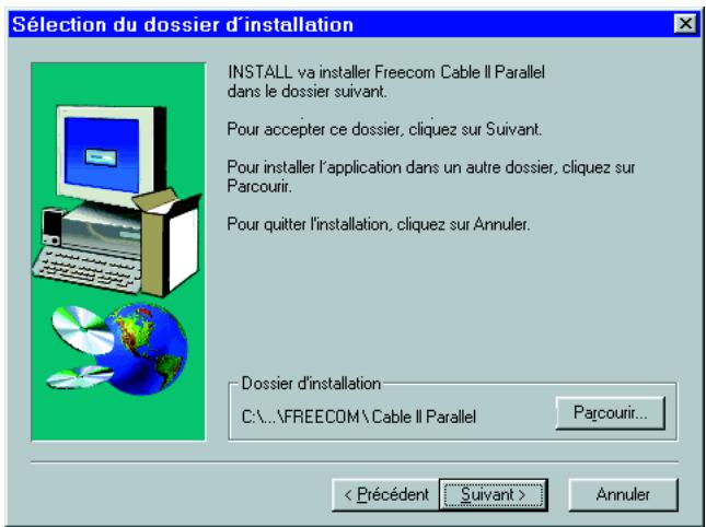 FREECOM CABLE II PARALLEL - sous Windows 95/98, Windows ME et Windows NT 4.0 - 1