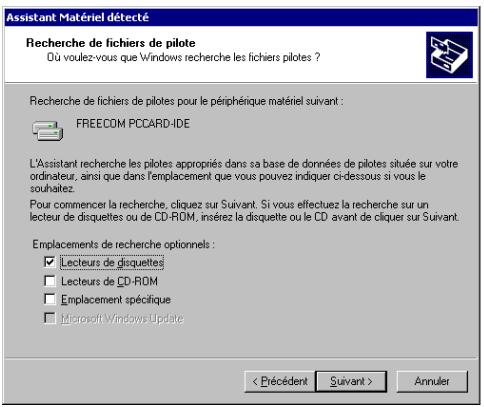 FREECOM CABLE II PCMCIA & CARDBUS - Pilote FREECOM HighSpeed (recommendé) - 2