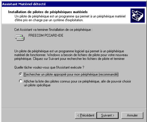FREECOM CABLE II PCMCIA & CARDBUS - Pilote FREECOM HighSpeed (recommendé) - 1