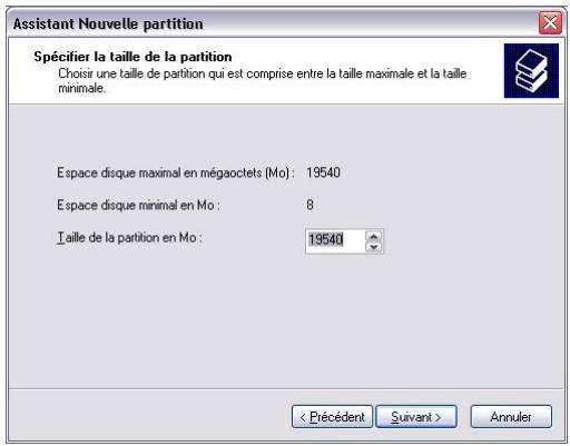 FREECOM FHD-3 - Créer une partition sur le FHD-3, sous windows XP / 2000 - 5