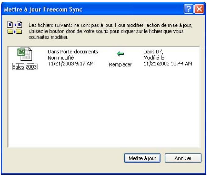 FREECOM FHD-3 - Synchronisation de fichiers nouveaux ou modifiés - 1