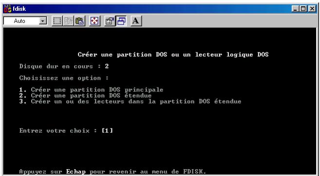 FREECOM FHD-3 - Créer une partition sur le FHD-3, sous windows 98 se / me - 4